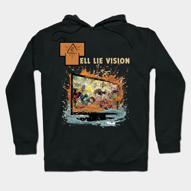 Tell Lie Vision Hoodie by FrogandFog